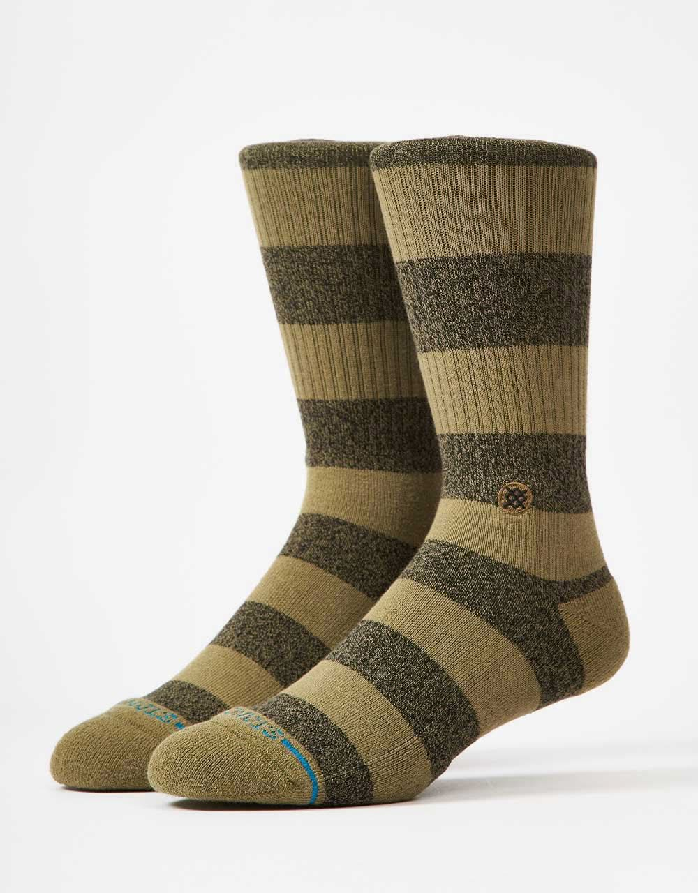 Stance Cubical Crew 3 Pack Crew Socks - Chive