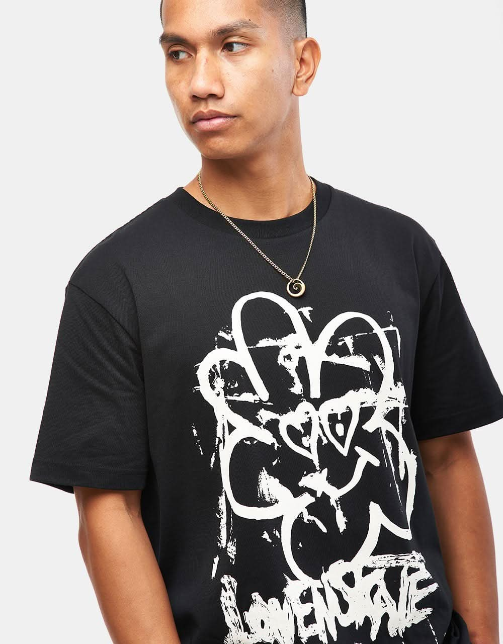 Lovenskate x Mikey Patrick Flower Logo T-Shirt - Black