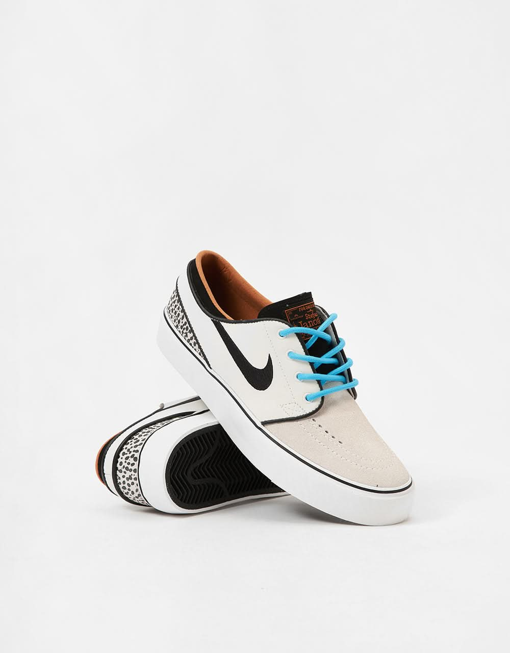 Nike SB 'Safari Electric Pack' KIDS Janoski SE GS Skate Shoes - Phantom/Black-Black-Monarch