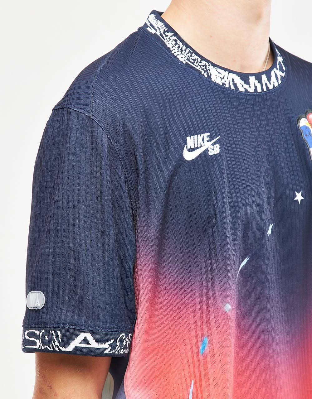 Nike SB 'Team USA' Dri-FIT ADV Skate Jersey - Obsidian/Bright Crimson/White