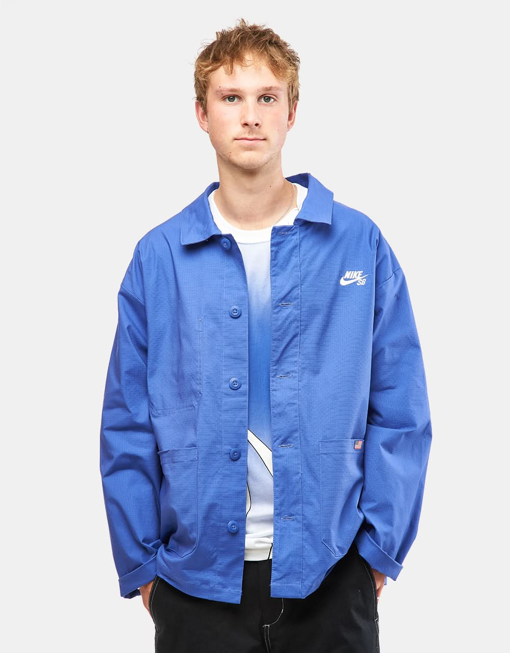 Nike SB 'Team USA' Skate Chore Jacket - Astronomy Blue/White