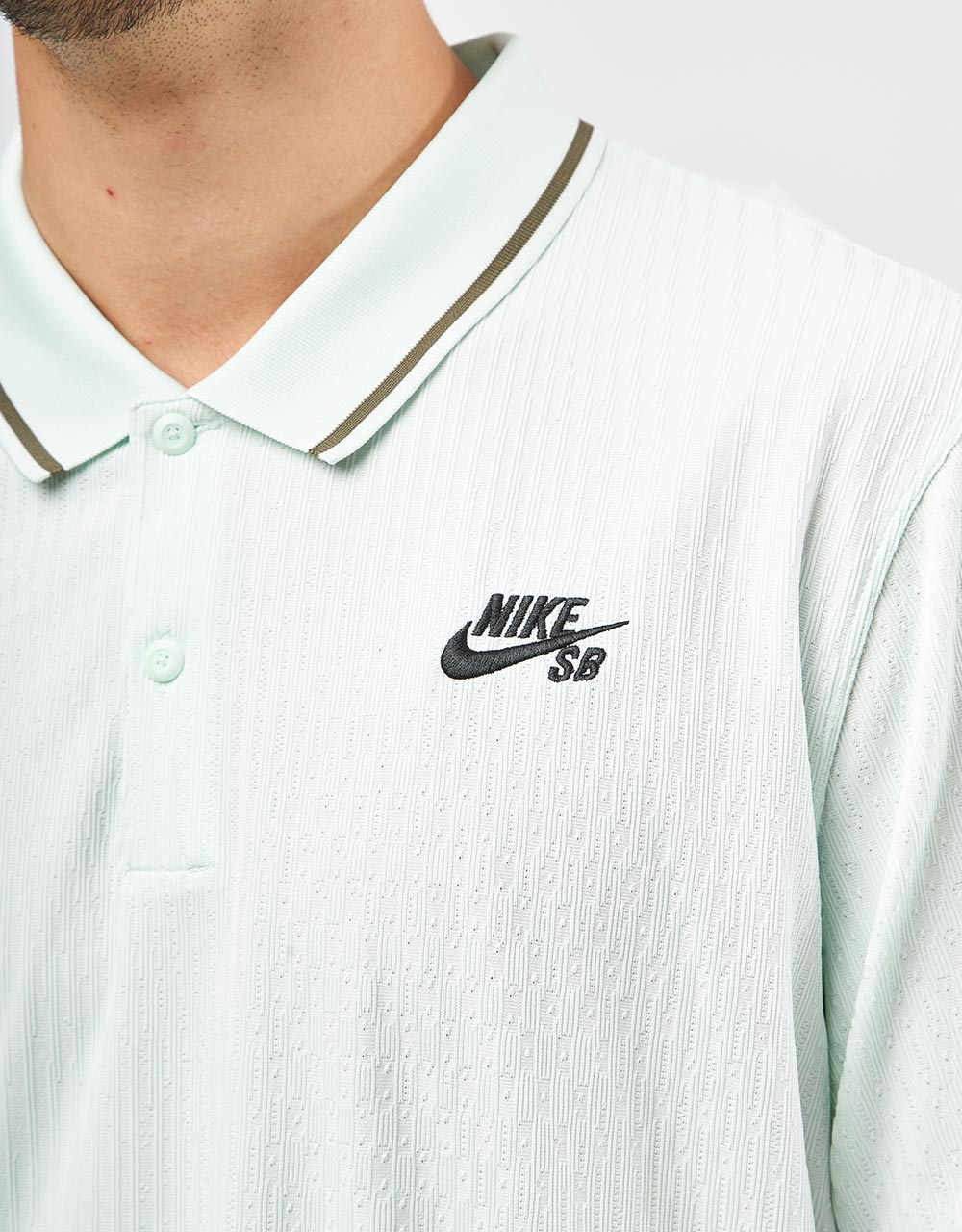 Nike SB Skate Dri-FIT ADV S/S Polo Shirt - Barely Green/Black