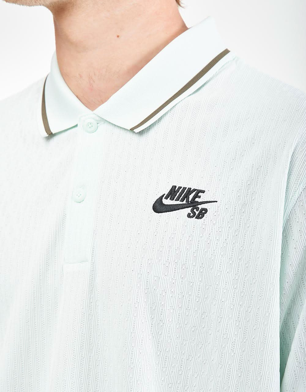 Nike SB Skate Dri-FIT ADV S/S Polo Shirt - Barely Green/Black