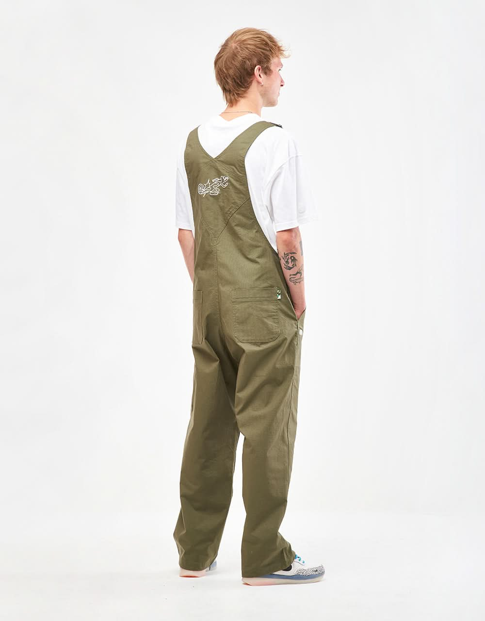 Nike SB Skate Overalls - Medium Olive/White