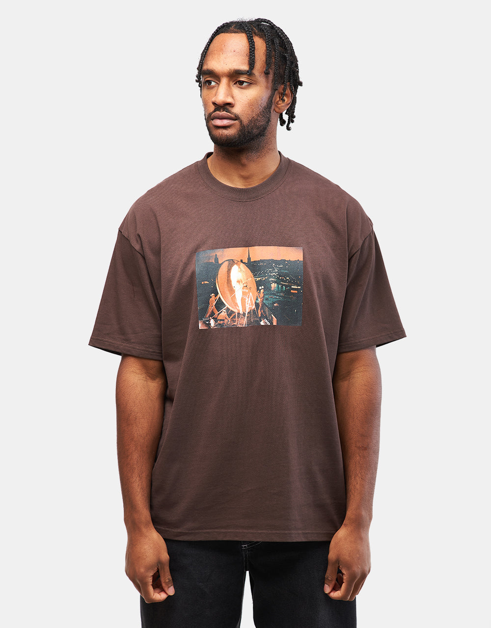 Lurpiv Satelite T-Shirt - Dark Brown