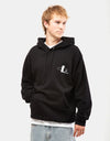 Lurpiv Orbit Logo Pullover Hoodie - Black