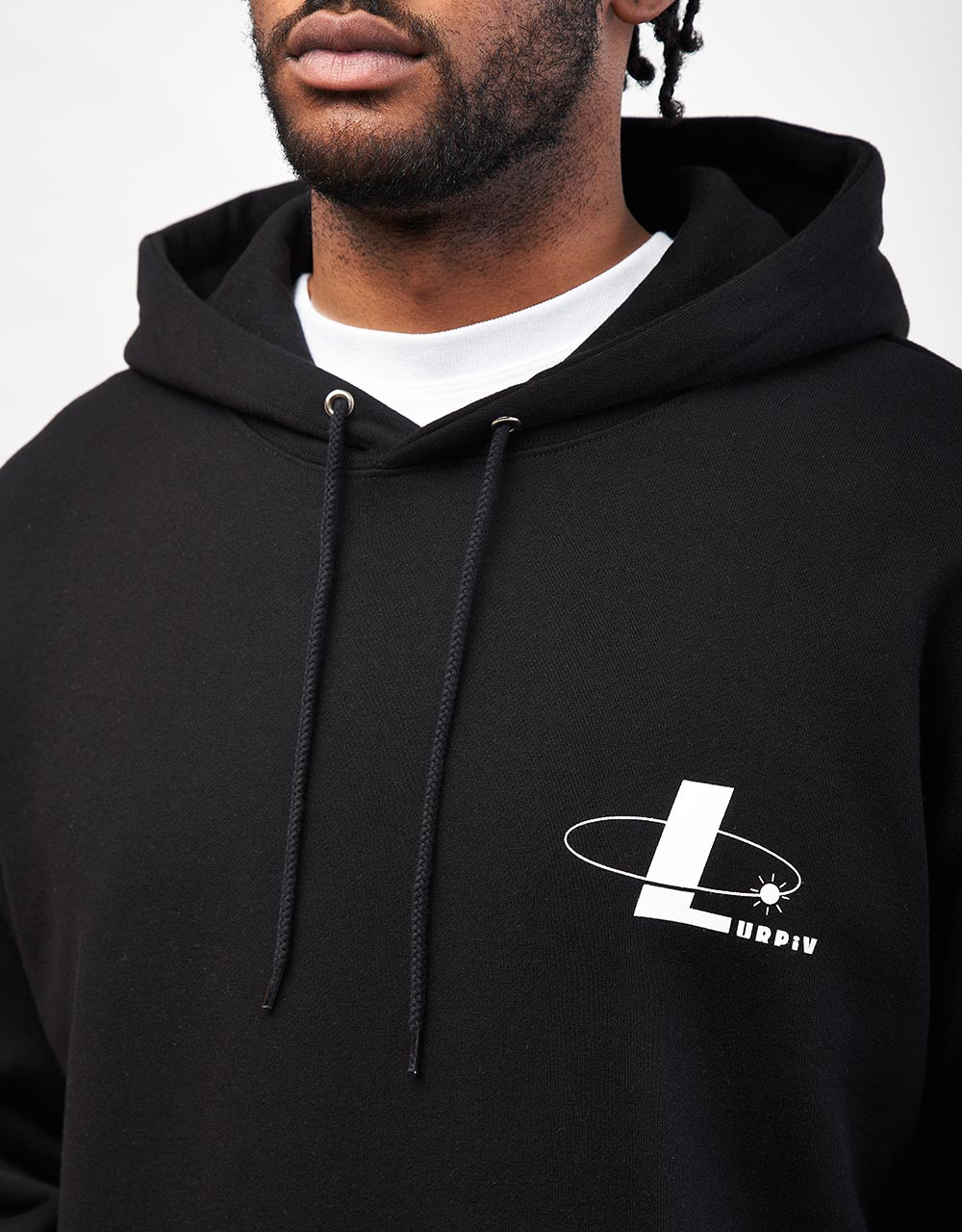 Lurpiv Orbit Logo Pullover Hoodie - Black