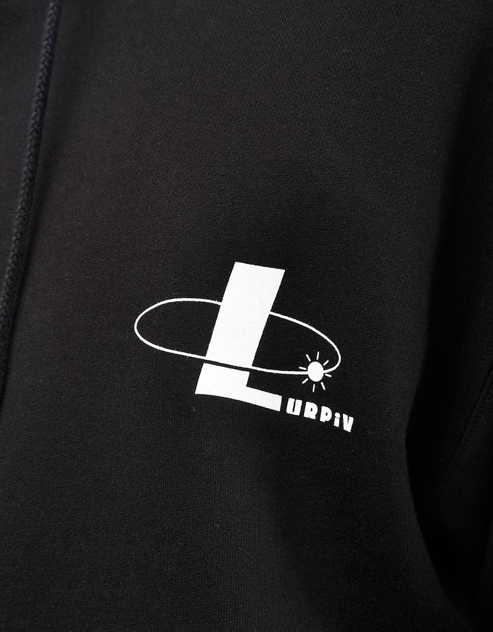 Lurpiv Orbit Logo Pullover Hoodie - Black