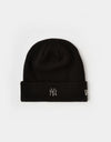 New Era New York Yankees Metallic Cuff Beanie - Black