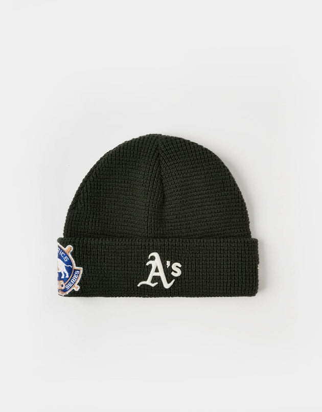 New Era Short Cuff Oakland Athletics Beanie - Dark Green