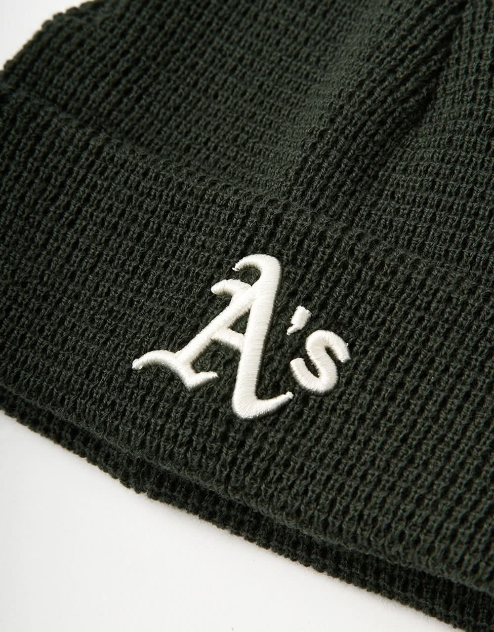 New Era Short Cuff Oakland Athletics Beanie - Dark Green