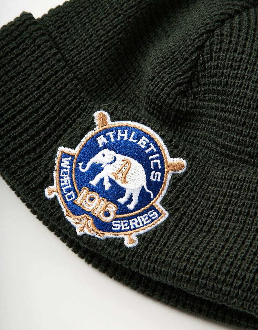 New Era Short Cuff Oakland Athletics Beanie - Dark Green