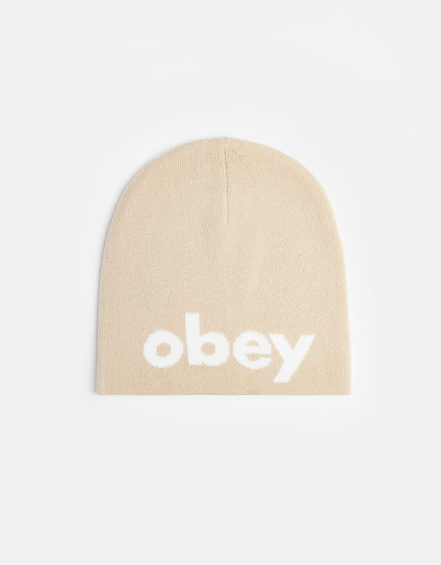 Obey Lowercase Beanie - Silver Grey