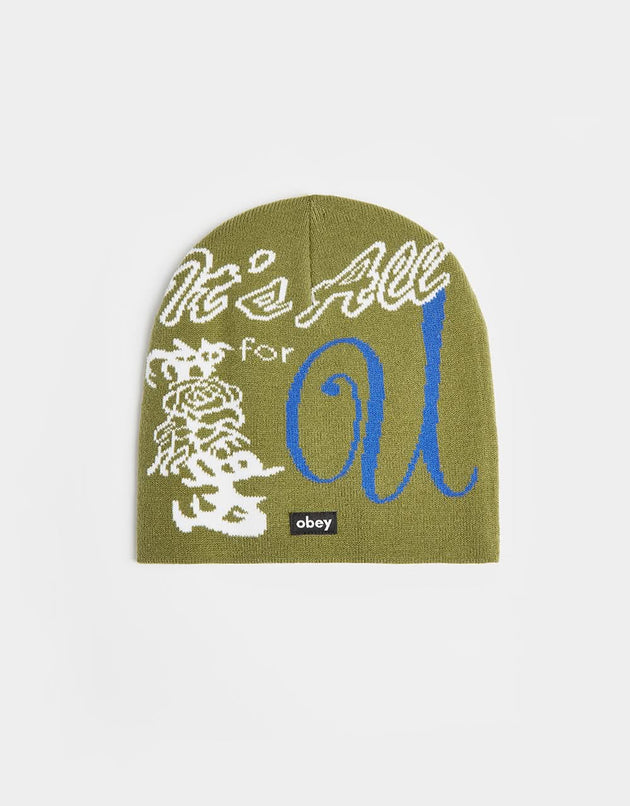 Obey All For You Beanie - Moss Green