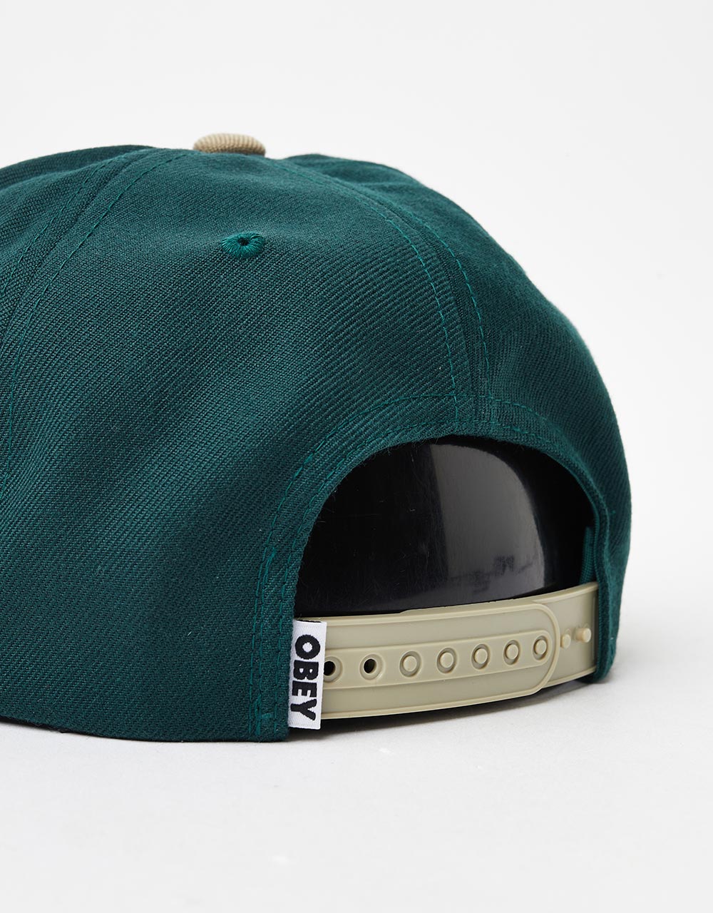 Obey 2 Tone 6 Panel Snapback Cap - Spruce Multi