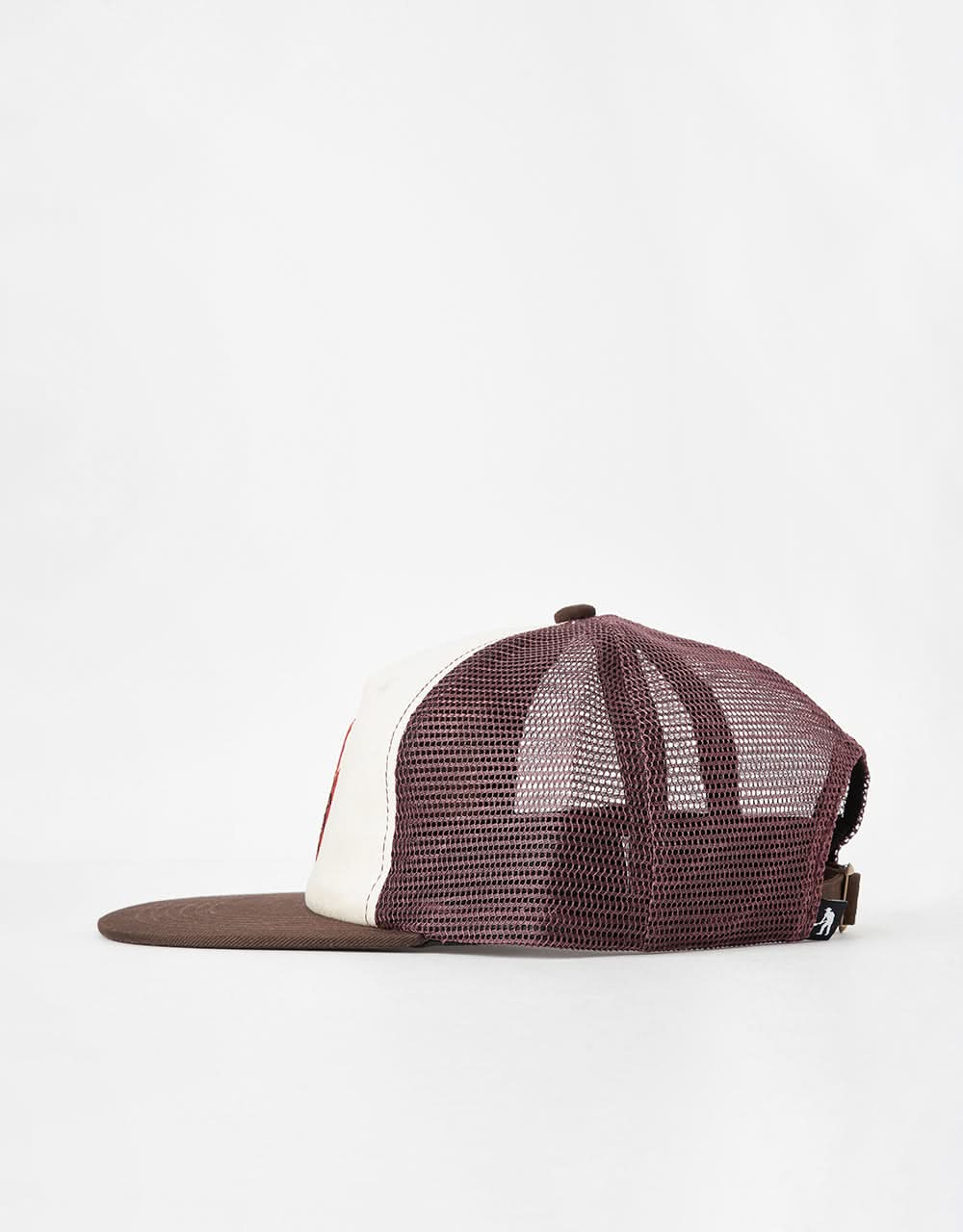 Pass Port Brush Fire Workers Trucker Cap - Choc/Off White