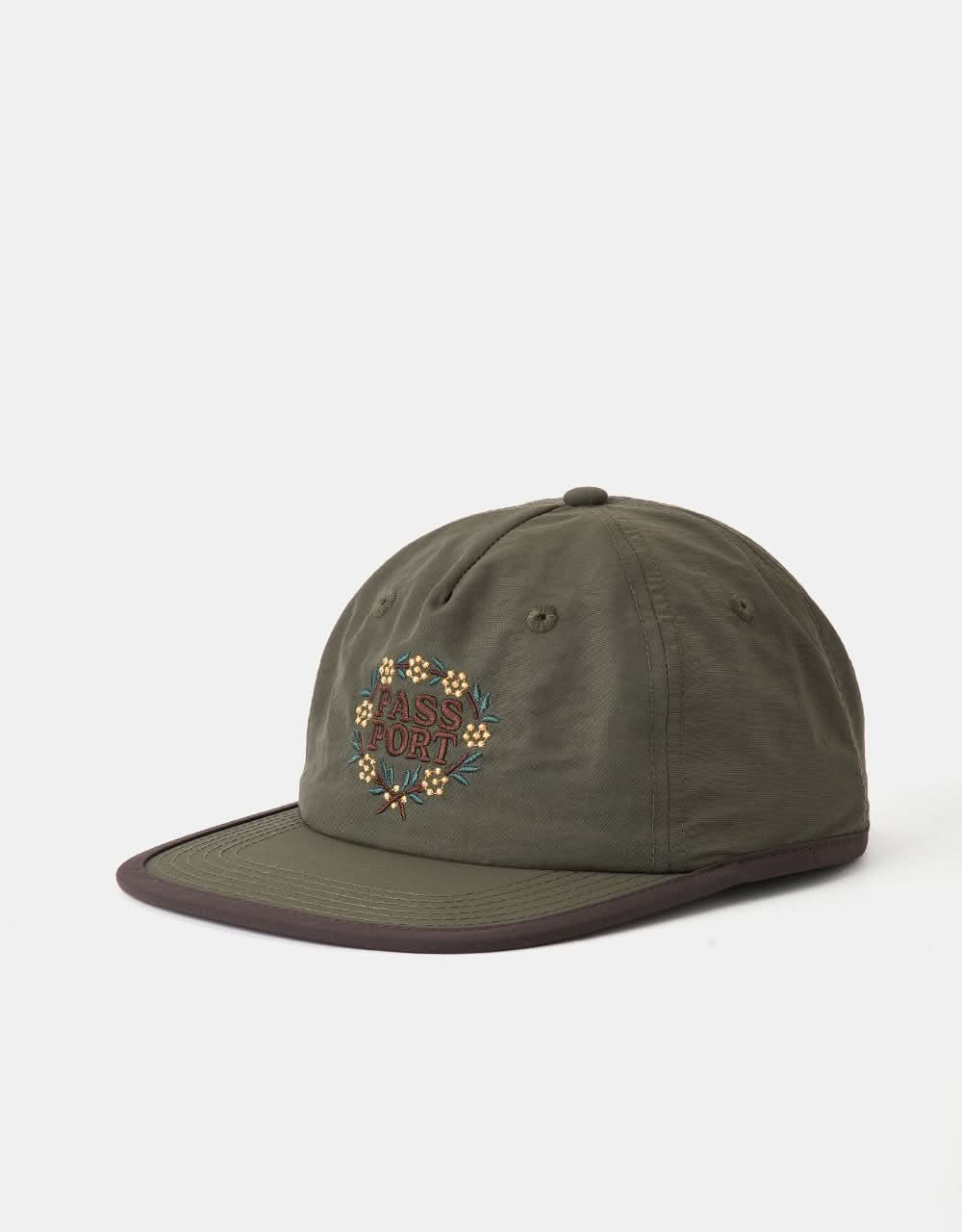 Pass Port Wattle RPET Workers Cap - Military/Choc