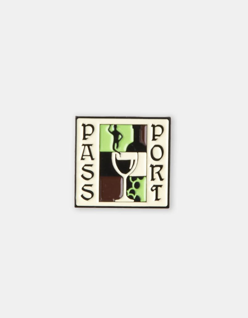 Pass Port Dine Em' Pin - Multi/Antique Silver