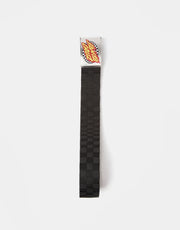 Santa Cruz Oval Check Flame Belt - Black Check