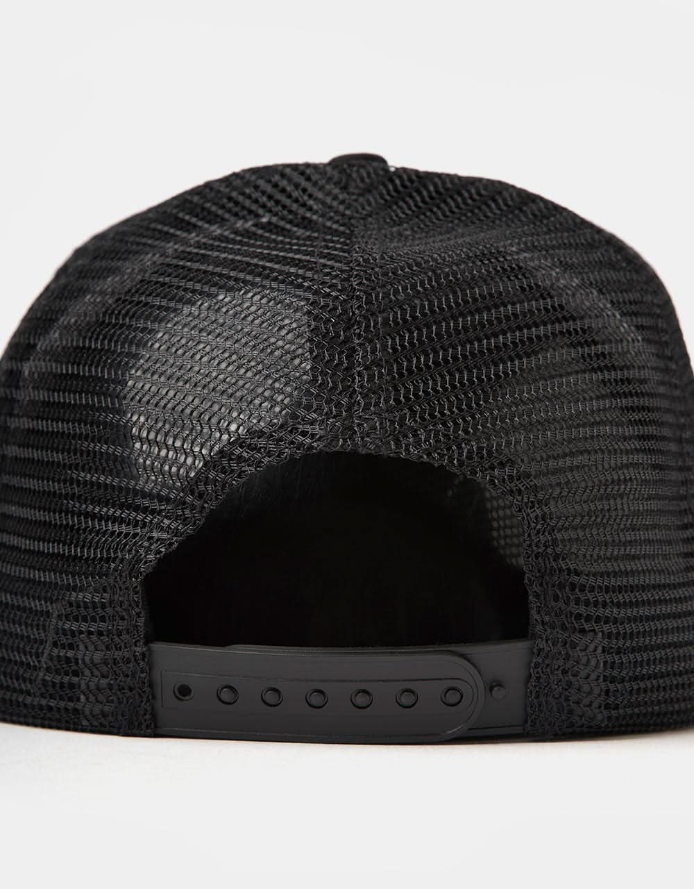 Santa Cruz Oval Check Flame Meshback Cap - Black