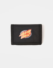 Santa Cruz Oval Check Flame Wallet - Black