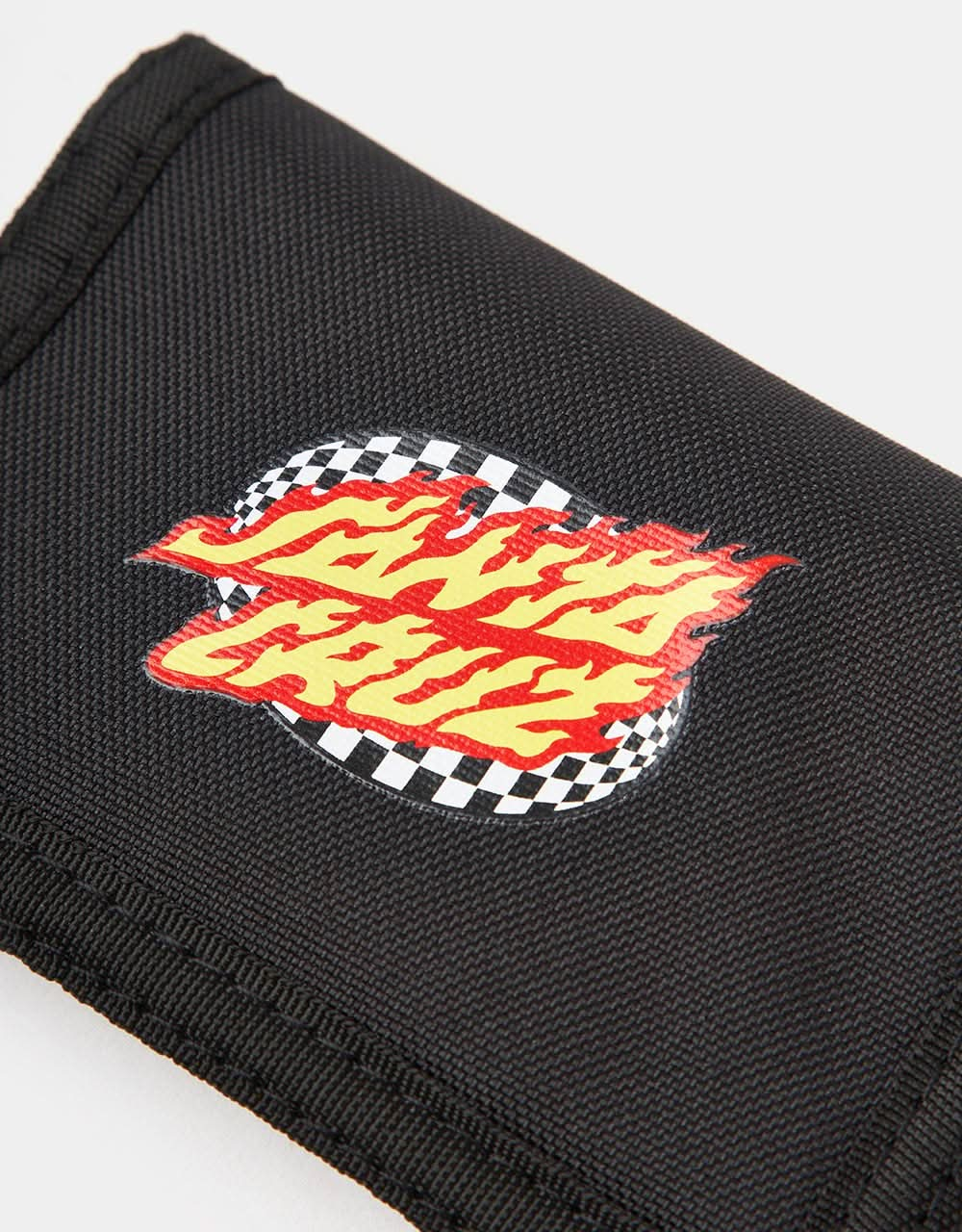 Santa Cruz Oval Check Flame Wallet - Black