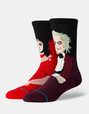 Stance x Beetlejuice Dearly Beloved Crew Socks - Maroon