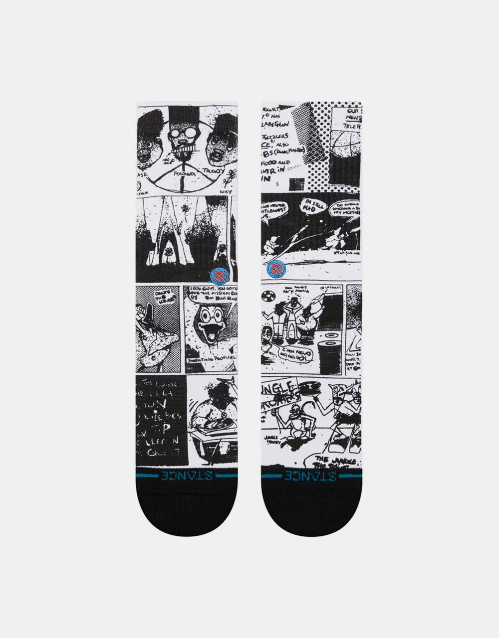 Stance x De La Soul The Sleeve Crew Socks - Black/White