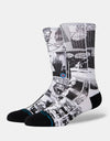 Stance x De La Soul The Sleeve Crew Socks - Black/White