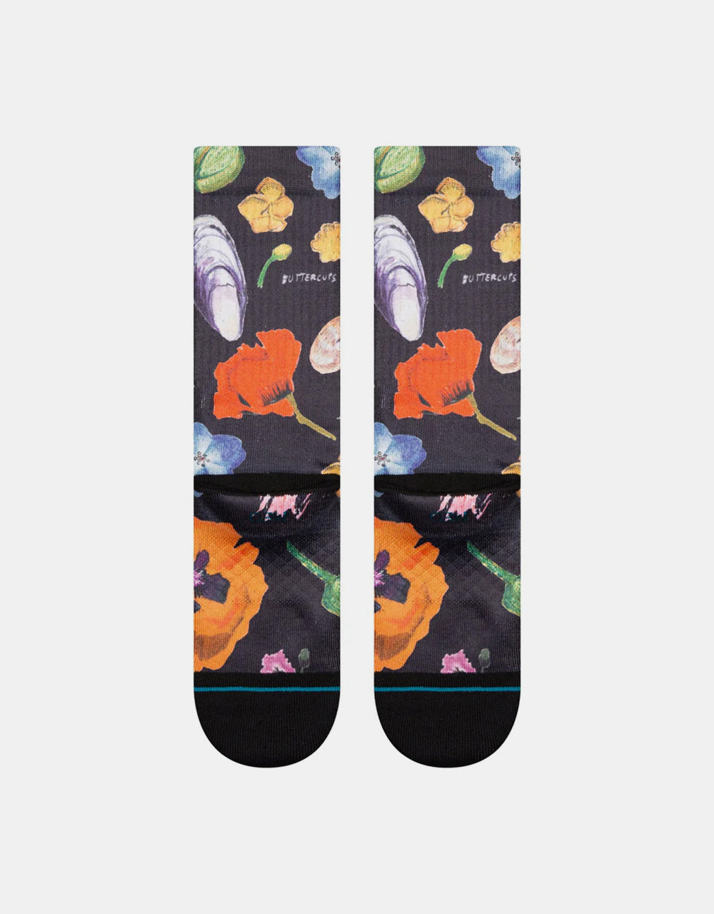 Stance Lucias Floral Crew Socks - Black