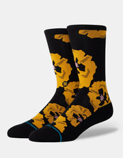 Stance Poppyland Crew Socks - Black