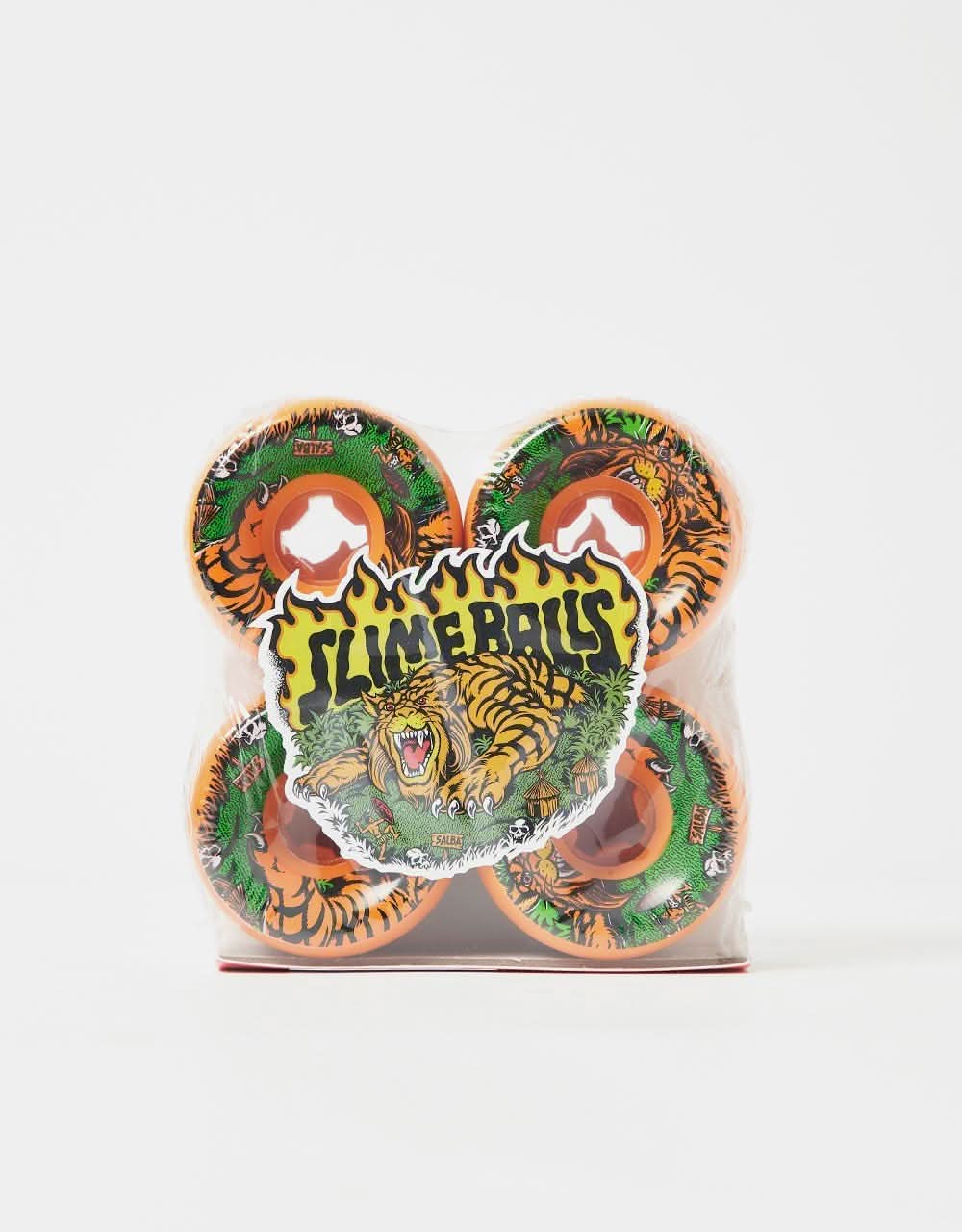 Slime Balls Salba Tiger Vomits 95a Skateboard Wheels - 60mm