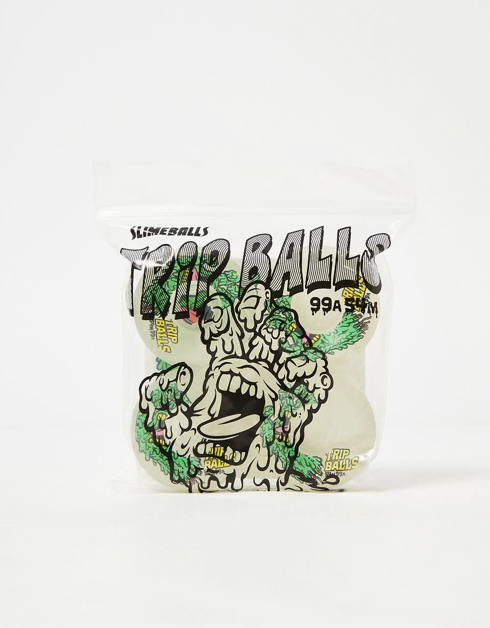 Slime Balls Face Melter Trip Balls GITD 99a Skateboard Wheels - 54mm