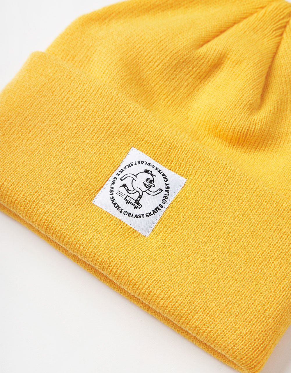 Blast Skates Round Logo Beanie - Yellow