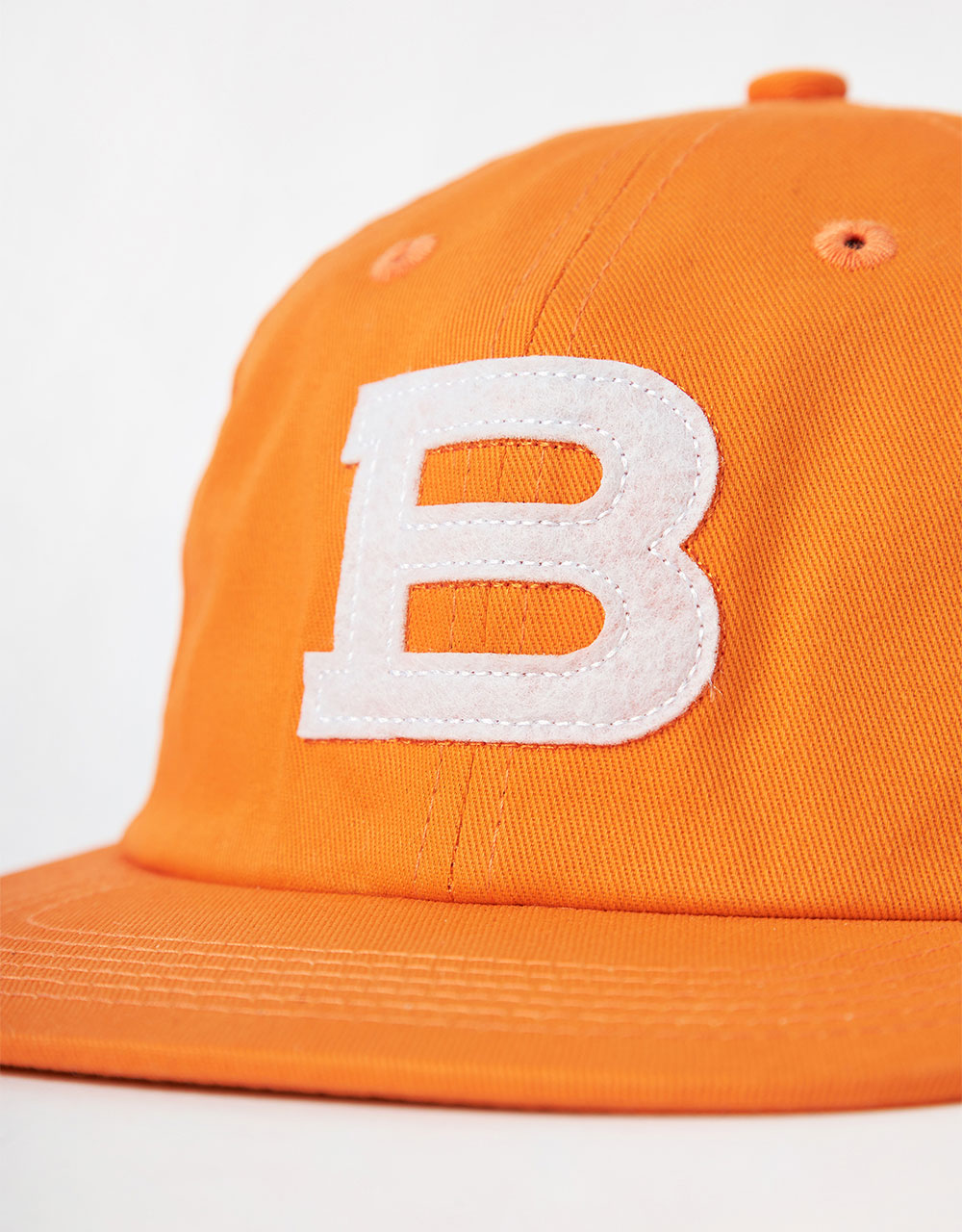 Blast Skates Felt 'B' 6 Panel Cap - Orange