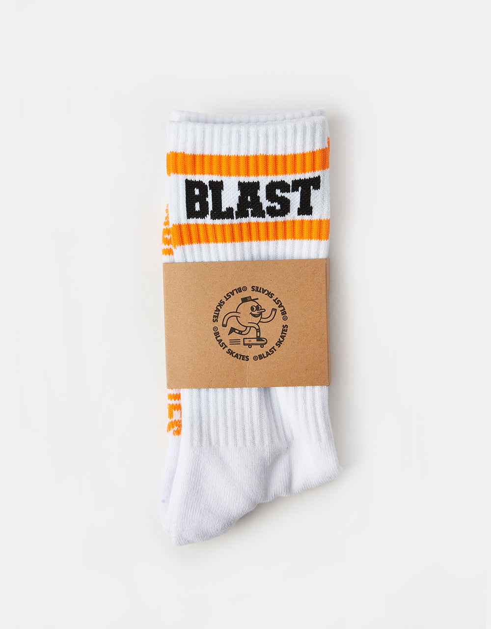 Blast Skates Team Blast Crew Socks - White