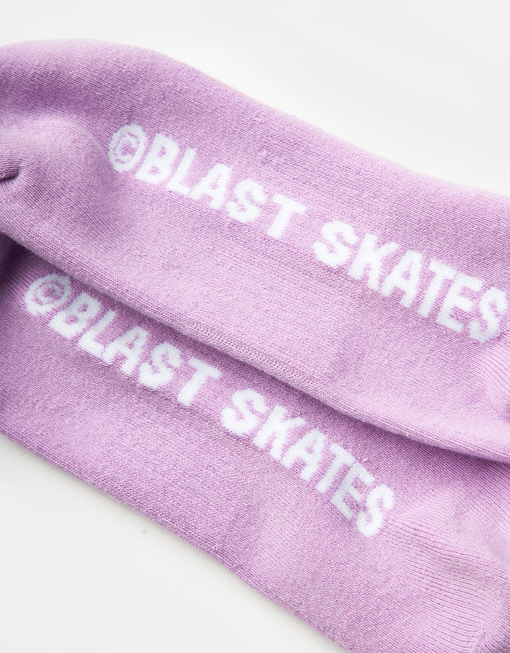 Blast Skates Embroidered Mascot Crew Socks - Lilac