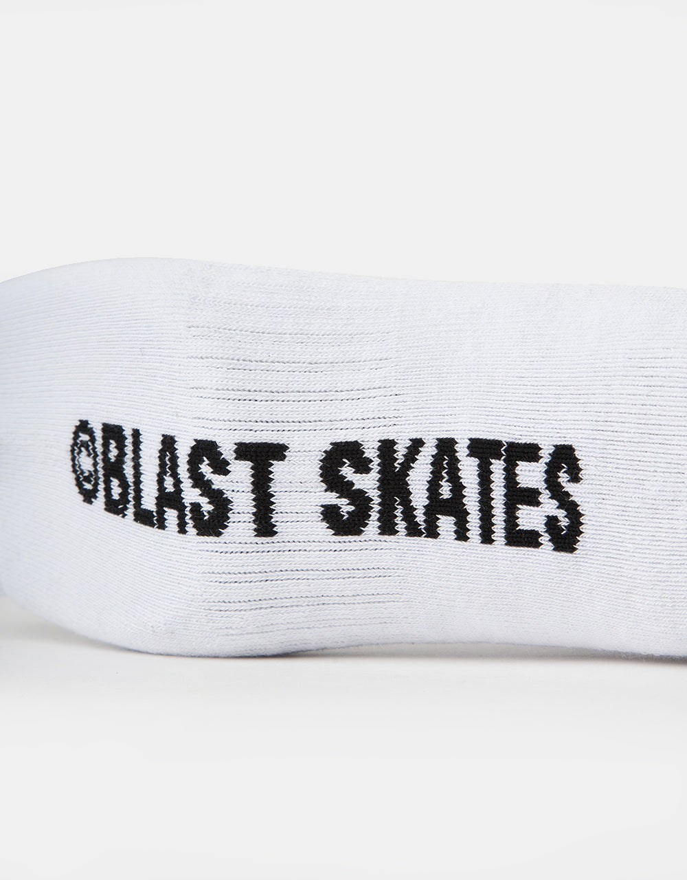 Blast Skates Alien Mascot Crew Socks - White