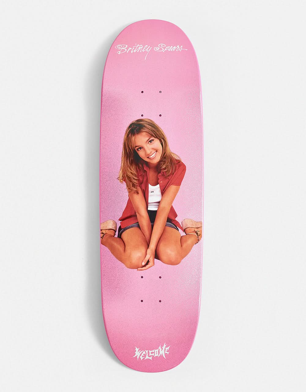 Welcome x Britney Spears Baby One More Time on Boline 2.0 Skateboard Deck - 9.5"