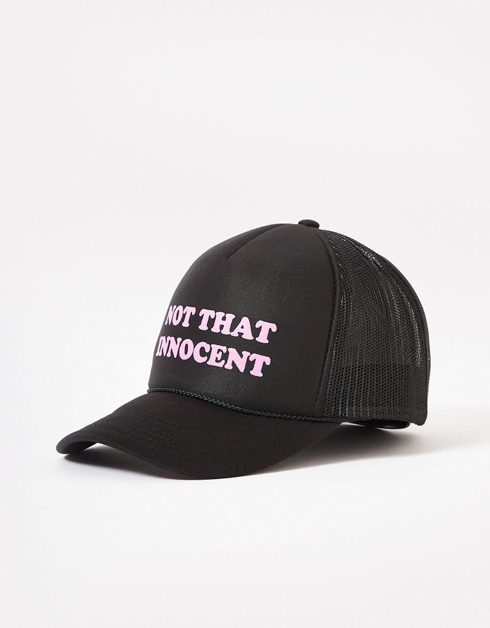 Welcome x Britney Spears Innocent Puff-Print Trucker Cap - Black