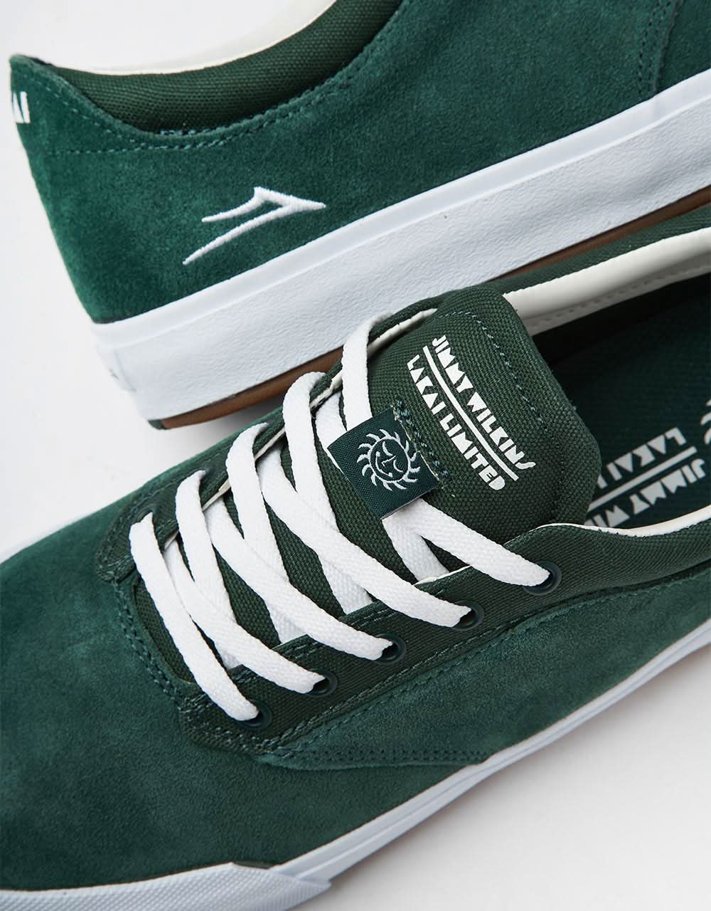 Lakai Wilkins Skate Shoes - Green Suede