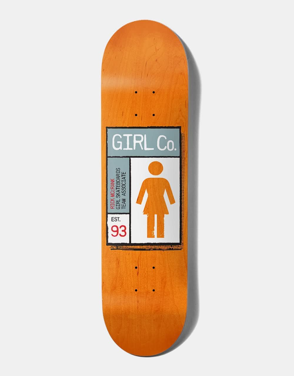 Girl McCrank Grid Box 'TWIN TIP' G069 Skateboard Deck - 8.25"