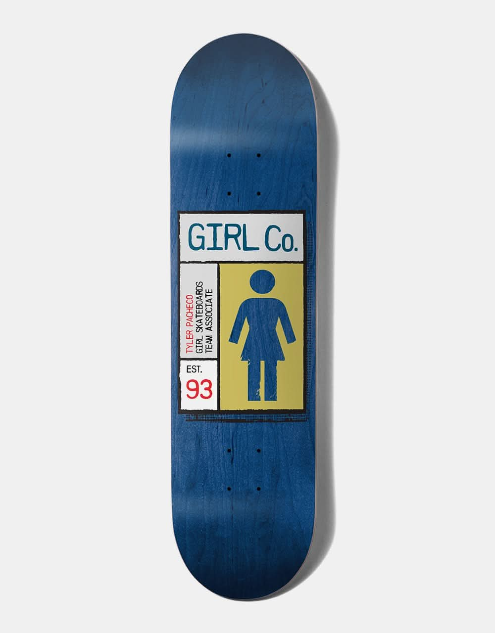 Girl Pacheco Grid Box G016 Skateboard Deck - 8.375"