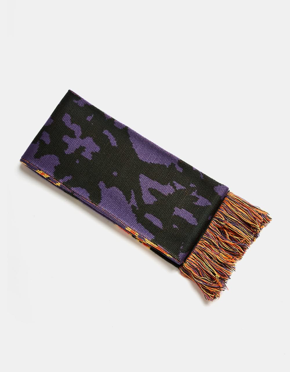 Route One Blades Scarf - Grape/Lobster Orange