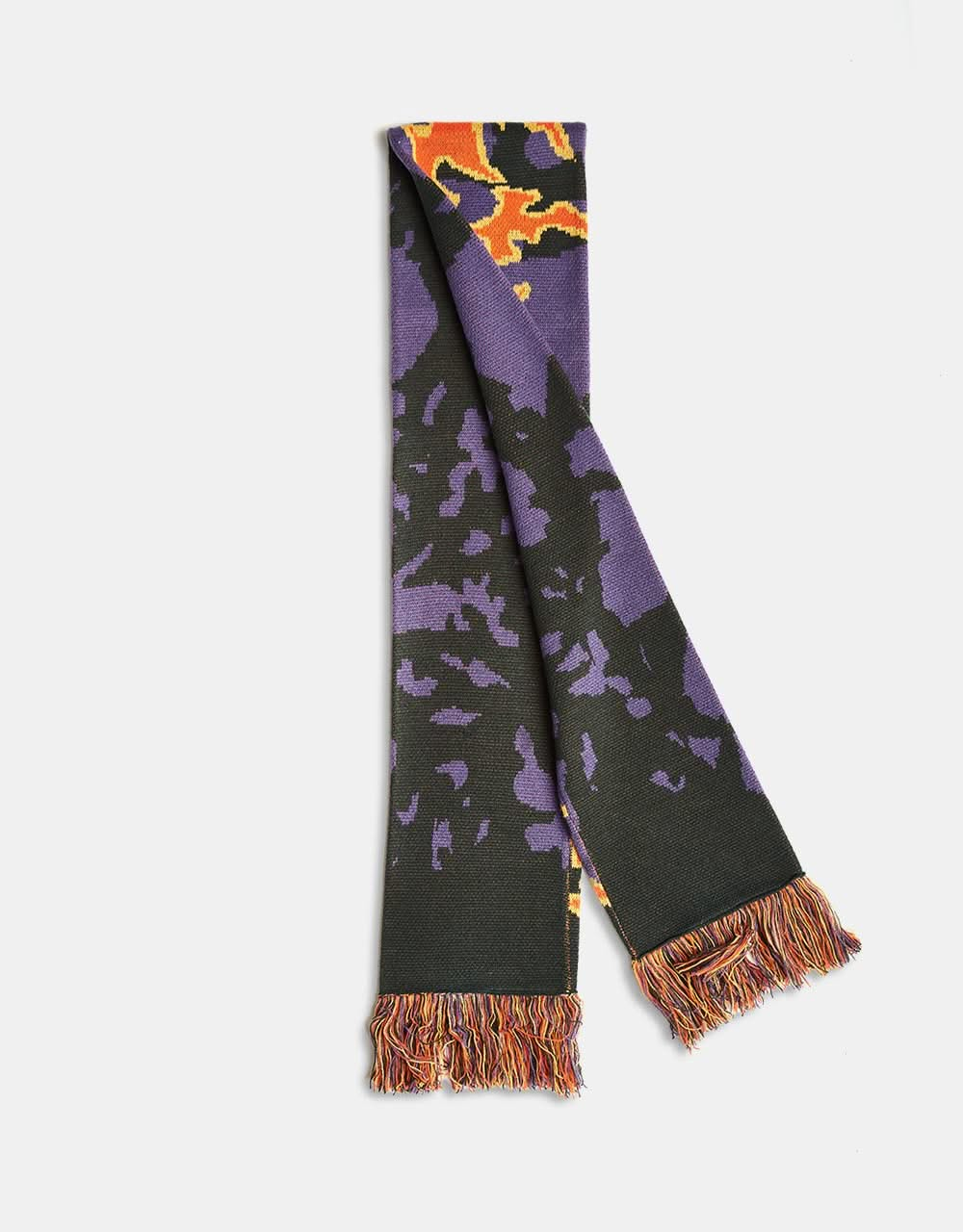 Route One Blades Scarf - Grape/Lobster Orange