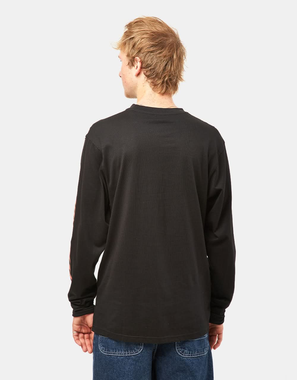 Santa Cruz Burst Oval Dot Front L/S T-Shirt - Black