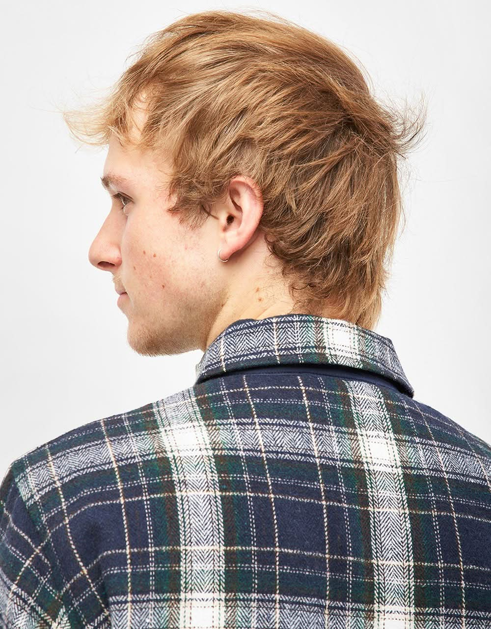 Santa Cruz Classic Label Overshirt - Navy Check