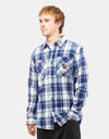 Santa Cruz Apex L/S Shirt - Blue Check