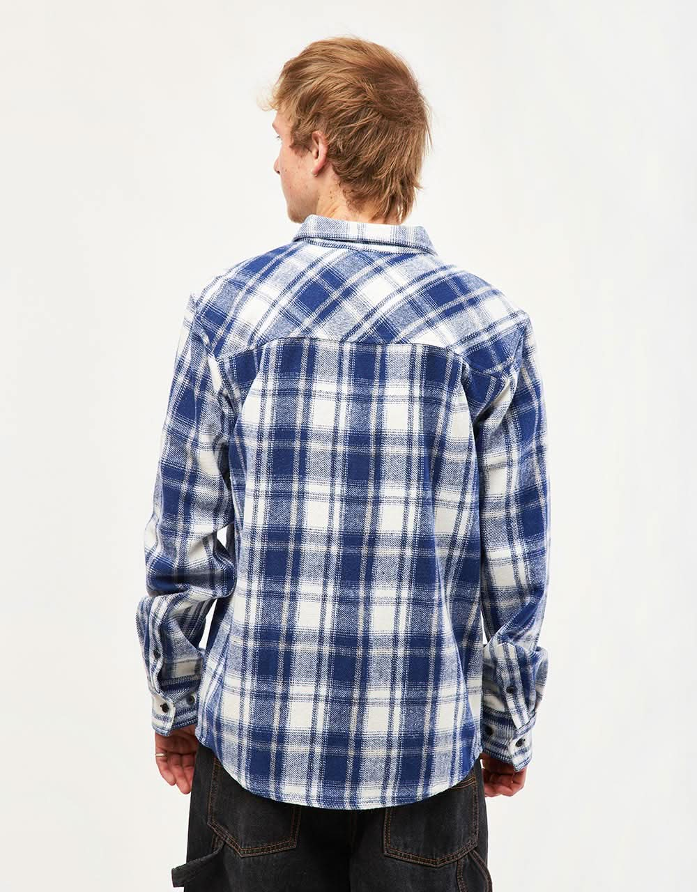 Santa Cruz Apex L/S Shirt - Blue Check