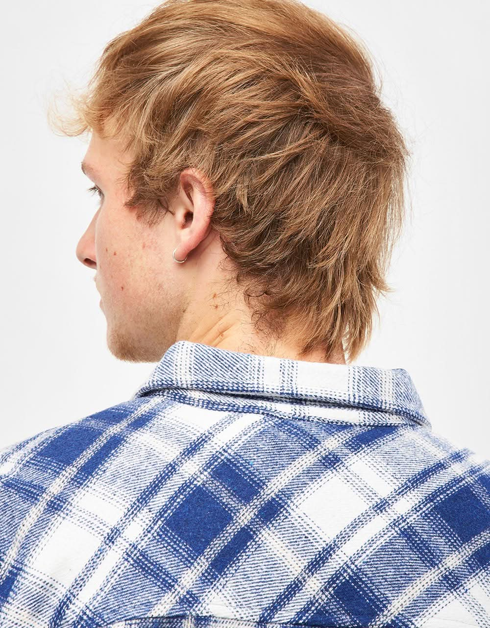 Santa Cruz Apex L/S Shirt - Blue Check